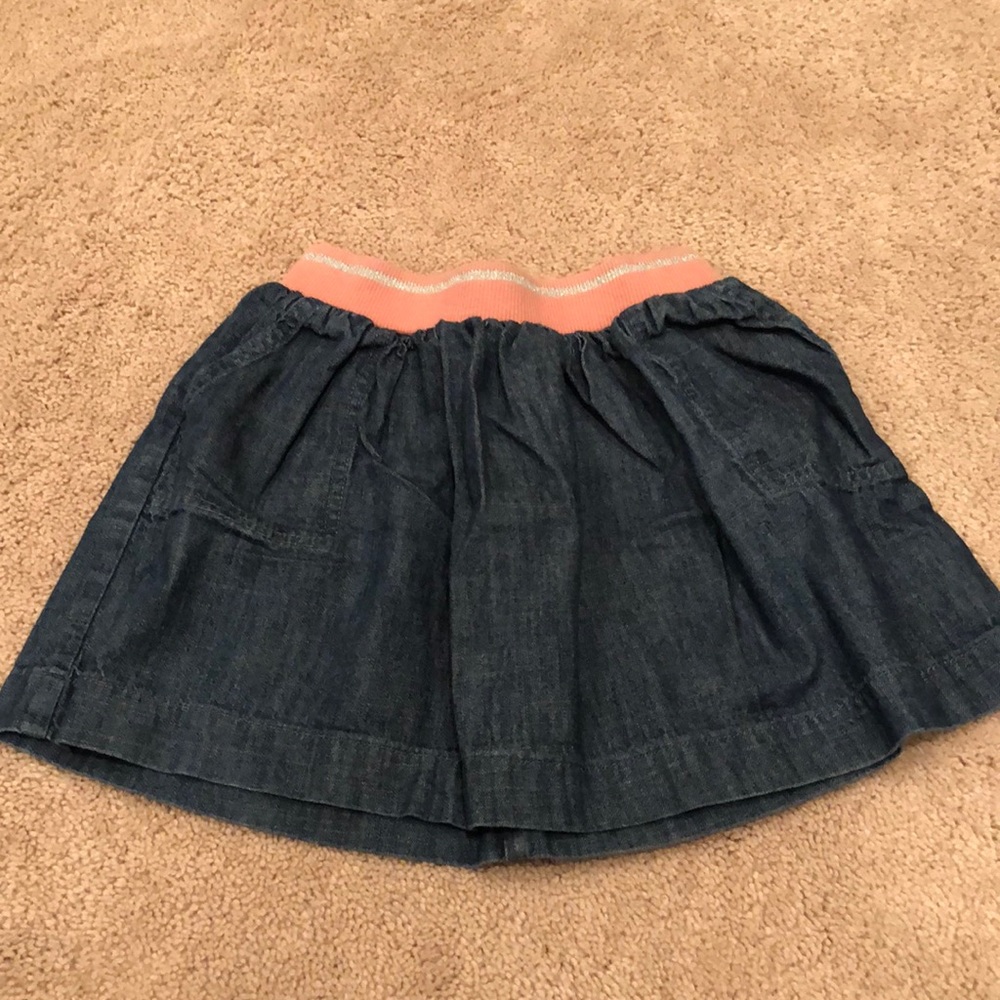 Gymboree girls pull on denim skirt